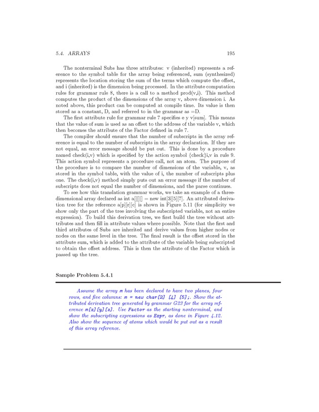 Compiler Design: Theory, Tools, and Examples - Page 195